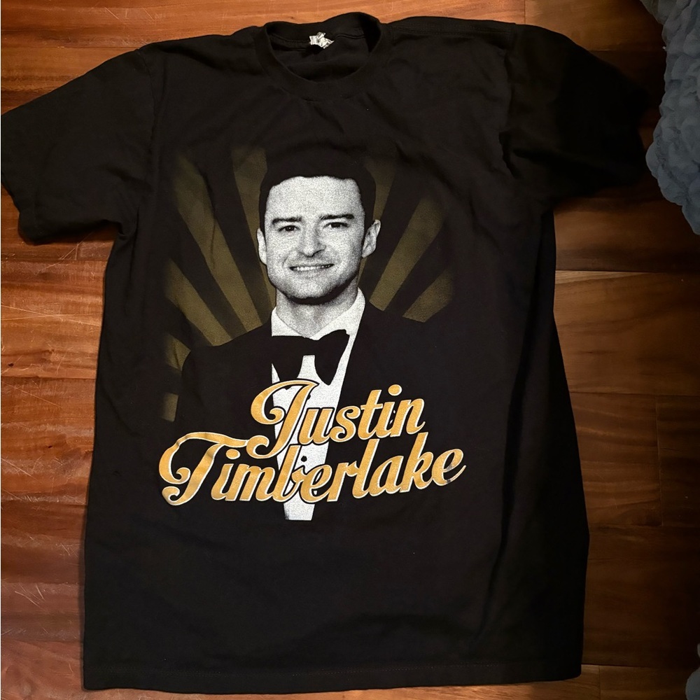 Justin Timberlake Jay-Z Legends of the Summer 2013 Tour Tee | Black Graphic 0234